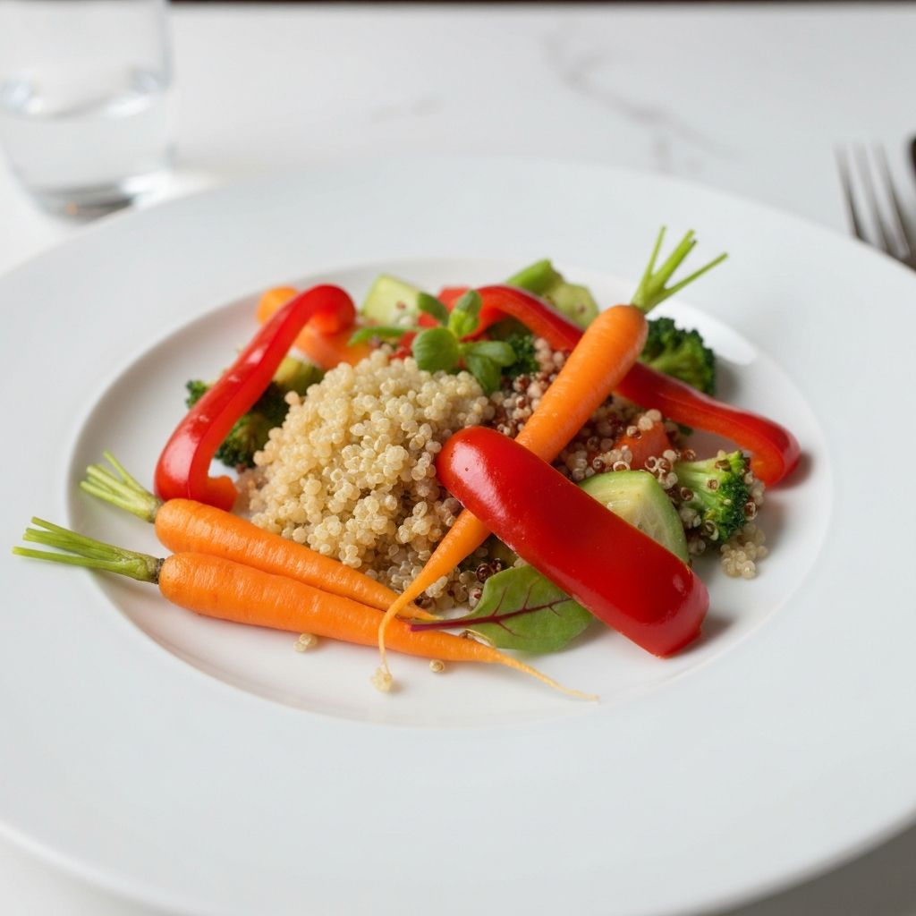 Plato saludable bien presentado