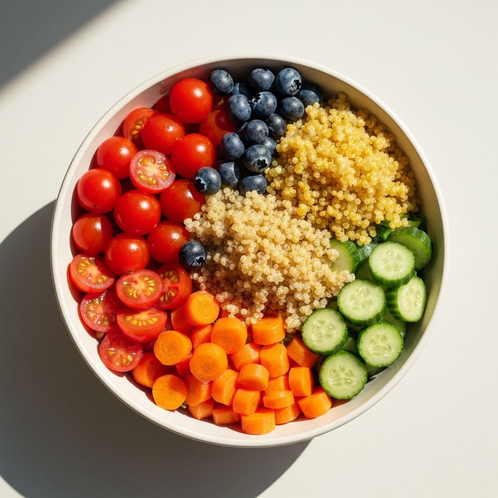 Alimentos frescos y saludables